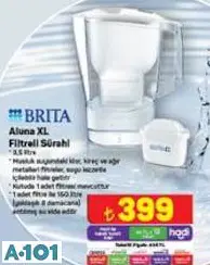 BRİTA ALUNA XL FİLTRELİ SÜRAHİ BRİTA ALUNA XL FİLTRELİ SÜRAHİ